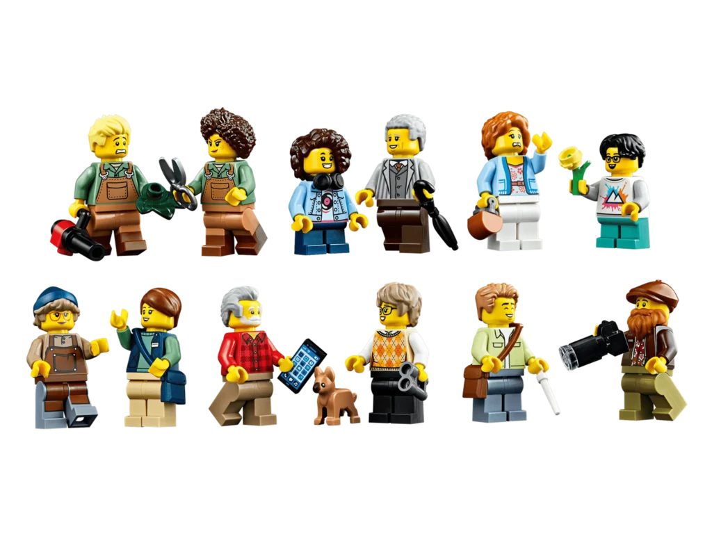 Минифигурки набора LEGO Ideas 21353 «Ботанический сад»