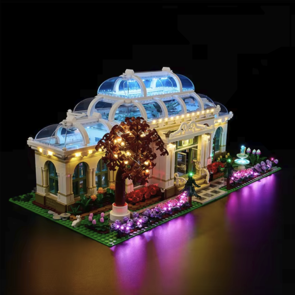 Акриловый бокс с подсветкой для LEGO Ideas 21353 «Ботанический сад»