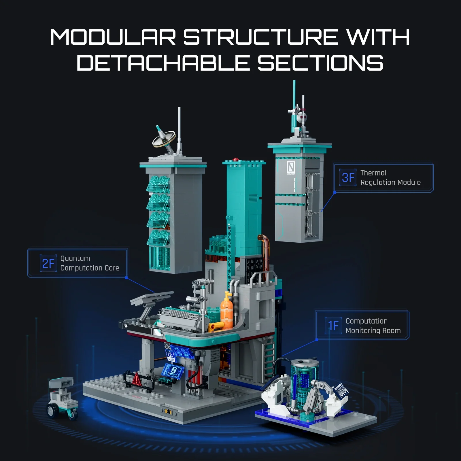 Lumibricks Neon Tech Station 17010 Modular System