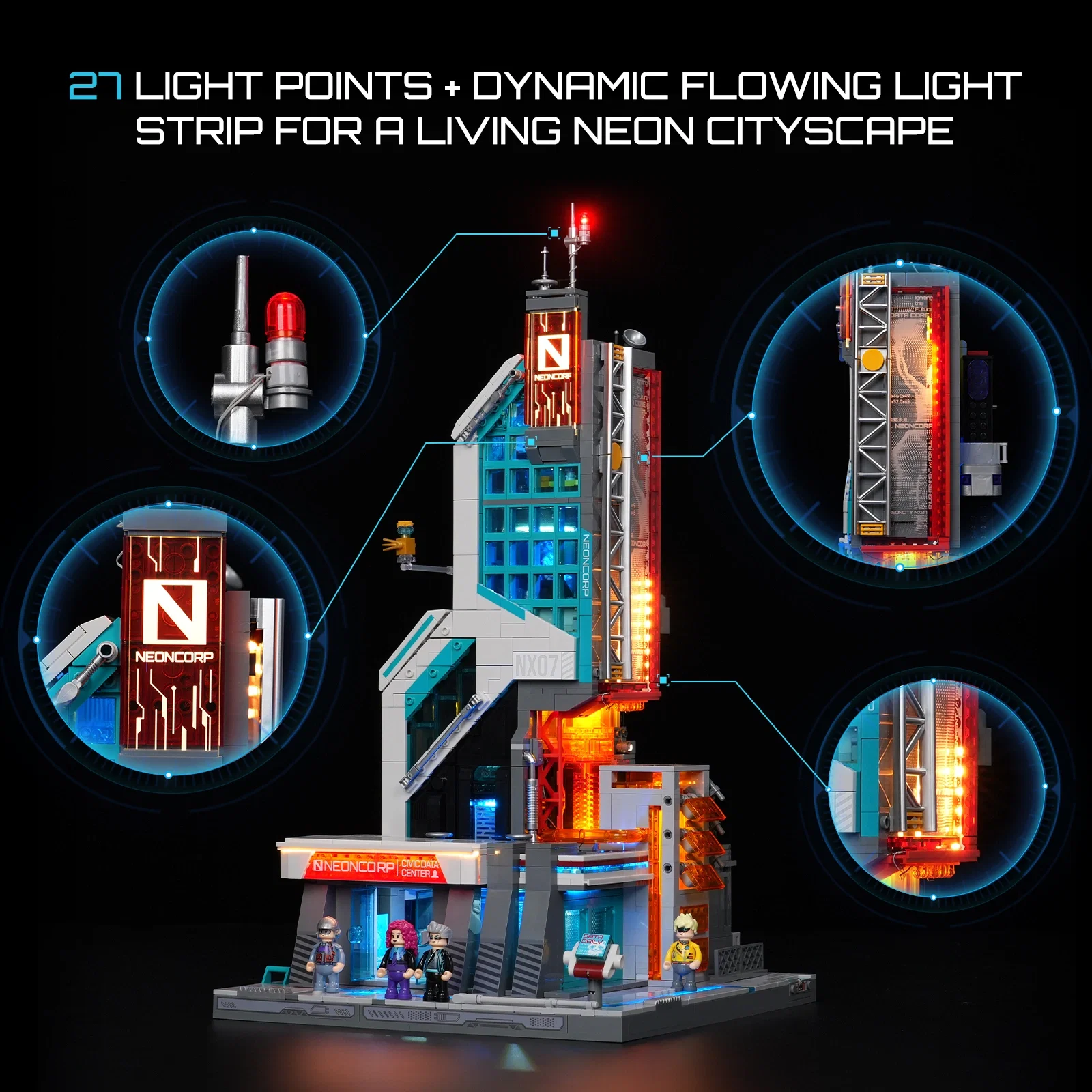 LED-подсветка и световые панели Lumibricks Neon Tech Tower