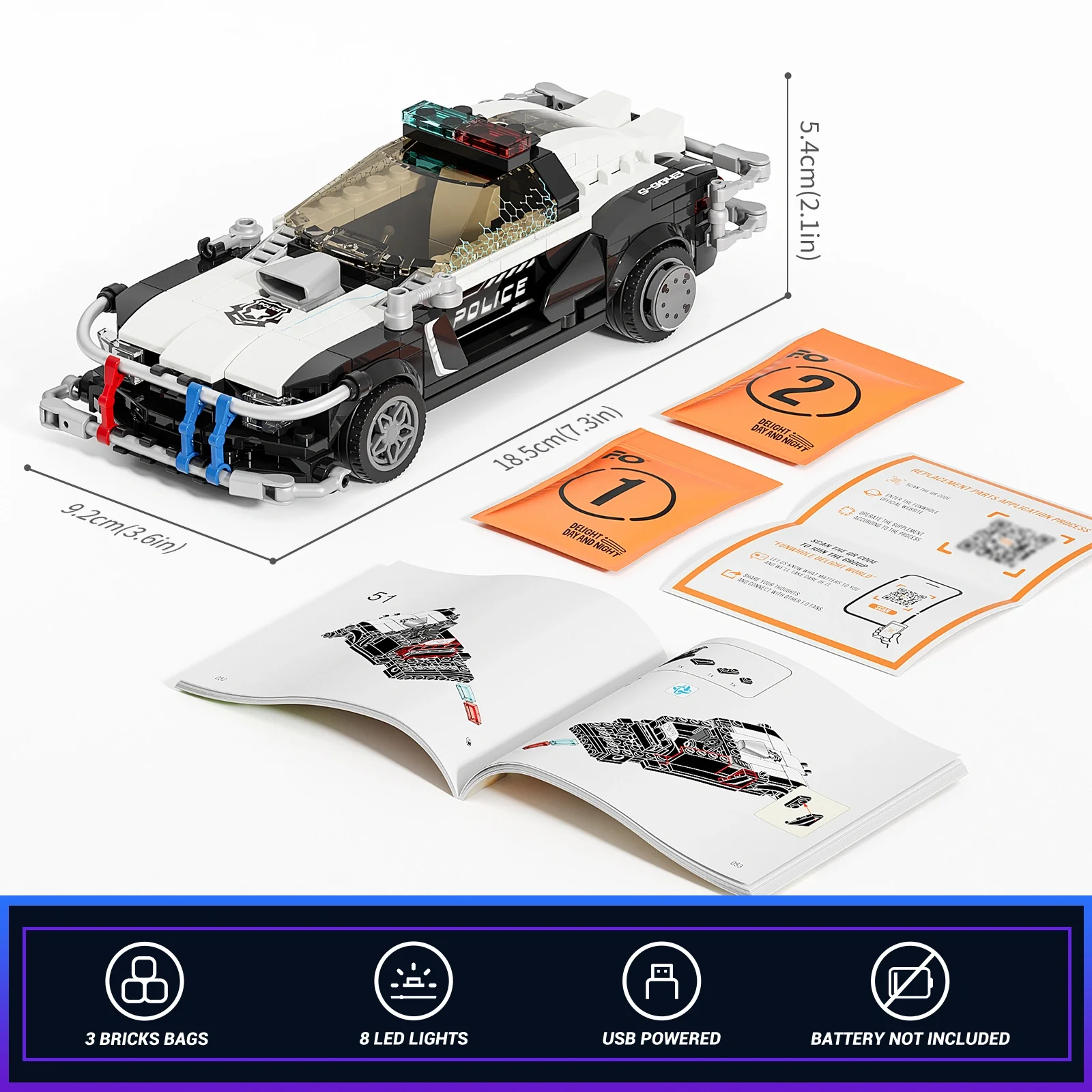 Lumibricks Police Patrol Car F9043 Set